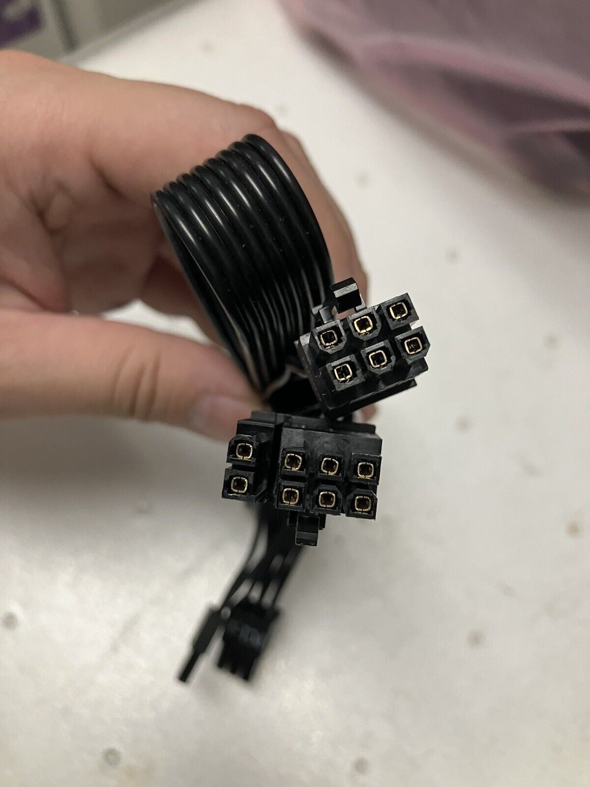 ~1x EVGA SuperNOVA 6 Pin To Dual 8 pin (6+2) (6+2) PCI-e NC09 Power Supply Cable