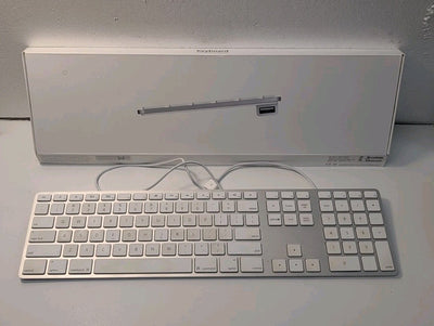  Apple Wired Aluminum USB Keyboard A1243 With box  Tested -