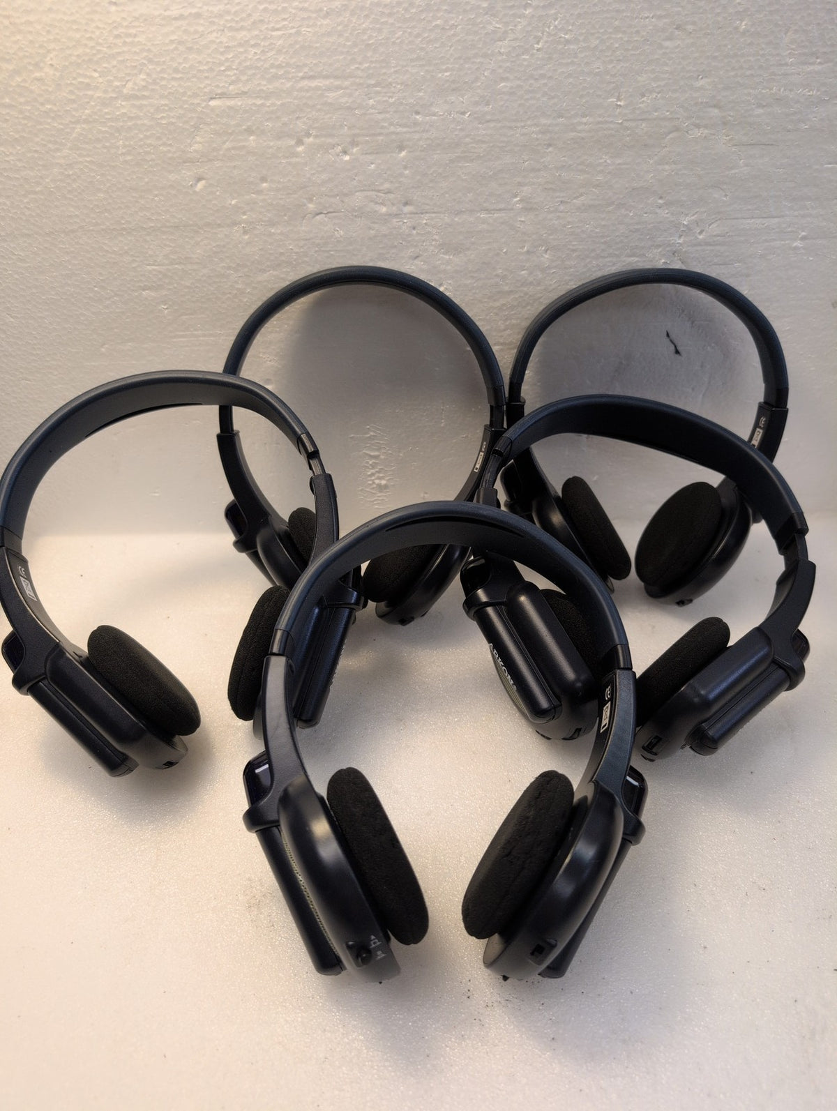 🎸 5x Arkon Wireless Over-Ear Headsets Black Navy (Foam Pads not good)