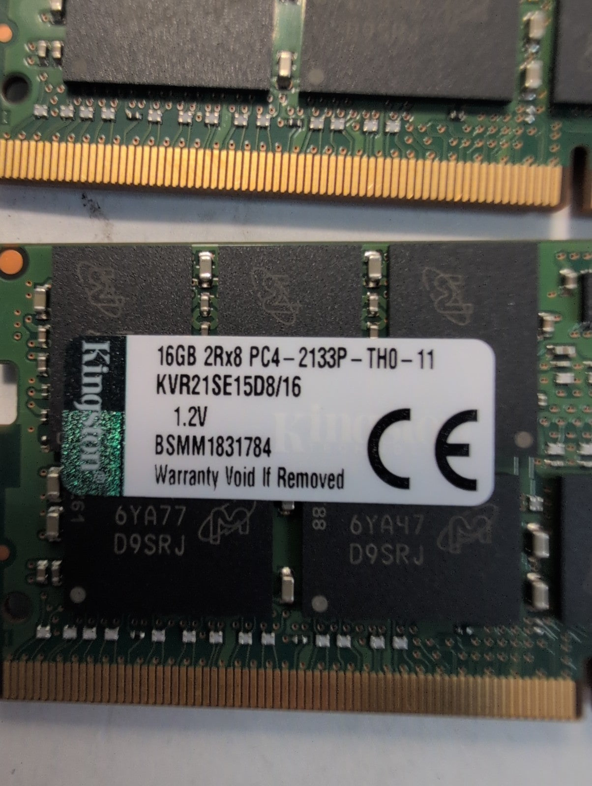 🔥 32GB (16GBx2) Kingston PC4-2133P DDR4-2133MHz Laptop Memory KVR21SE15D8/16 -