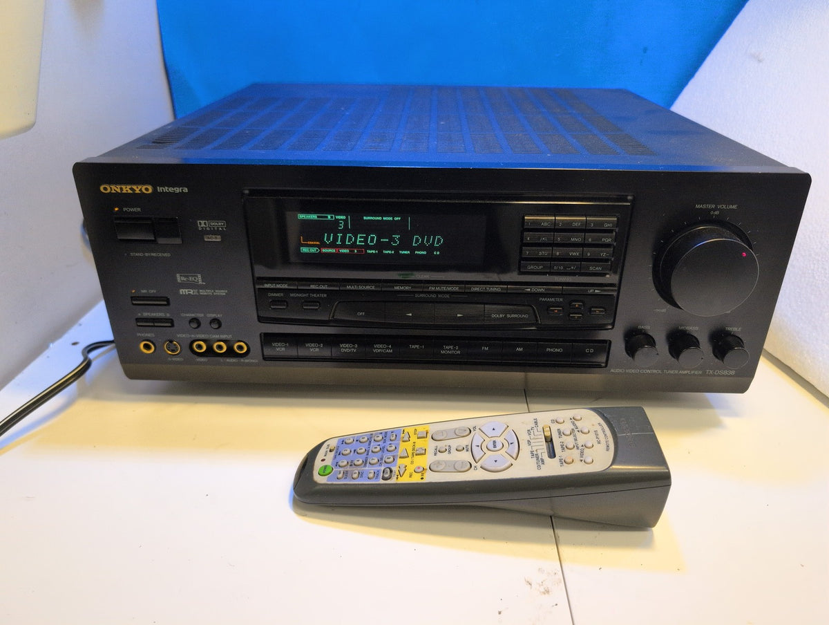 🎸 Onkyo Integra TX-DS838 AV Receiver Amplifier Tuner Black Dolby Digital