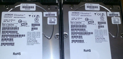 (4 x)  NetApp 17R6348 HUS103014FLF210 147GB 10K Fiber HDD F/W NA00 w/Tray @