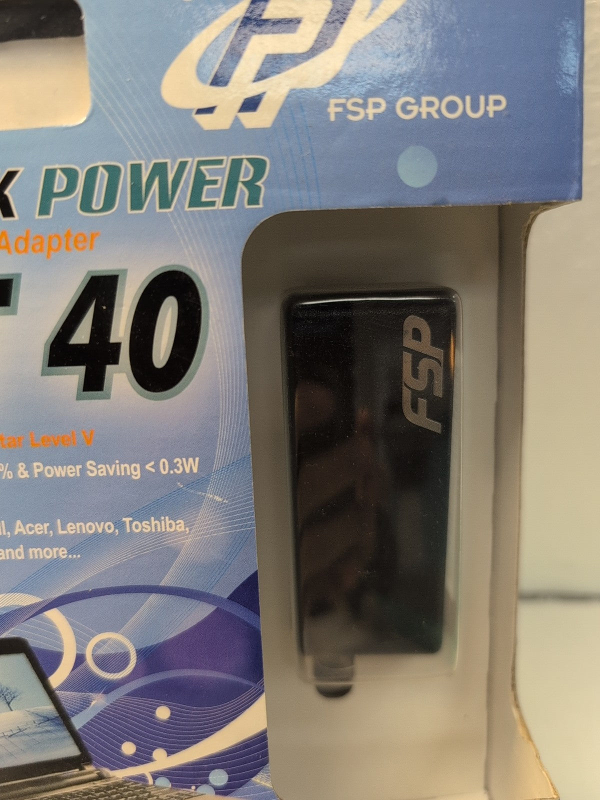 🔥 NEW IN BOX FSP GROUP Net 40 Netbook Power 40W/19V Universal Netbook Adapter -