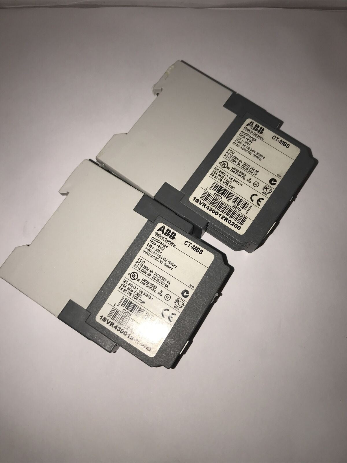 (1x )  ABB time relay CT-MBS.22 0.05s-300h