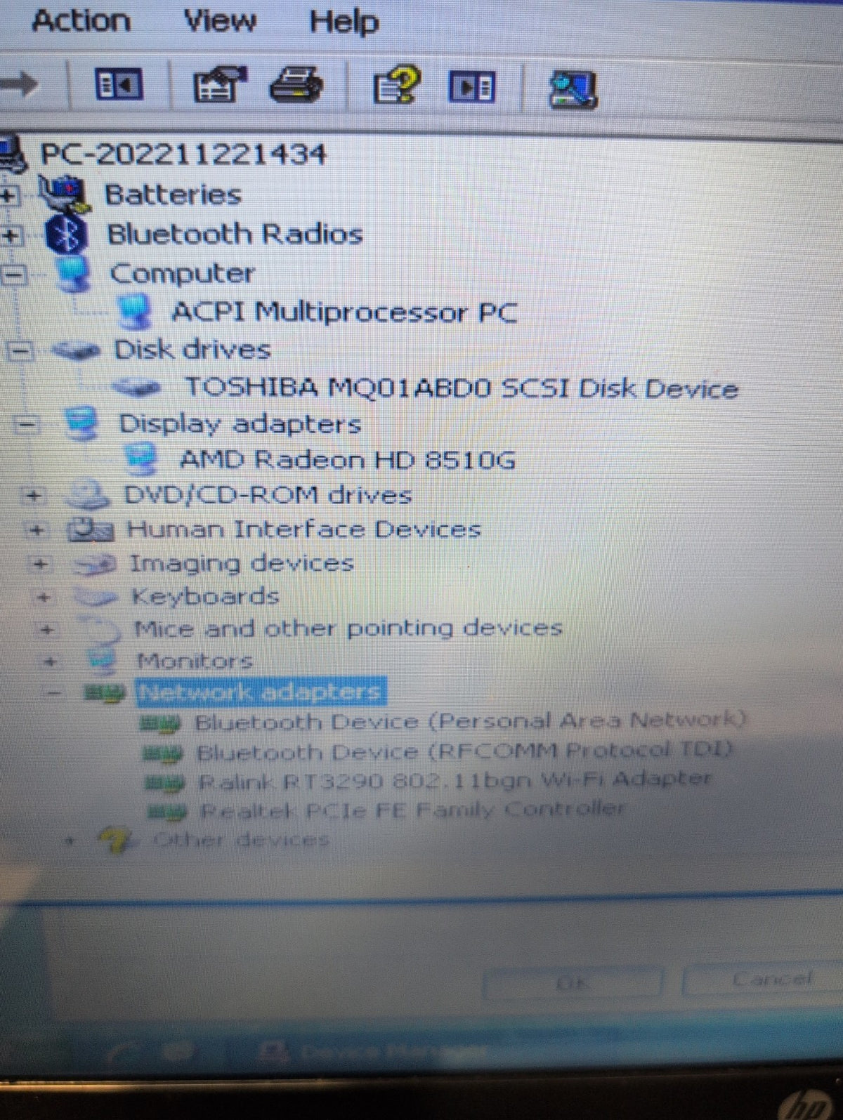 🔥 HP Pavilion 15" 15-n048ca Laptop AMD A8-5545M APU/3GB/750GB HDD/WINXP (READ)-