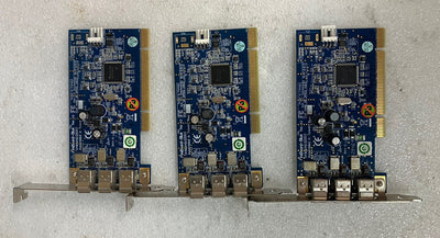 ~ 1x OEM Unibrain FireBoard Blue 3-Port PCI FireWire Card IEEE 1394 Full Height