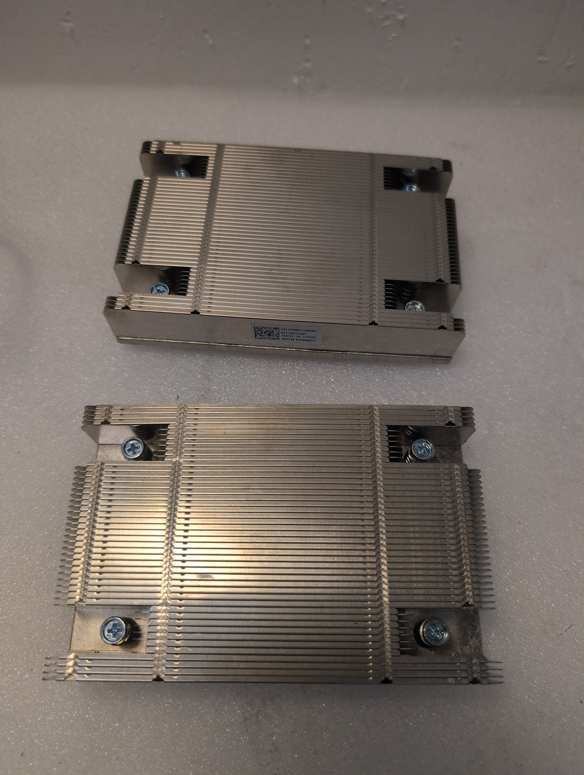 🎸 Dell PowerEdge Server CPU Heatsink DP/N 0Y8MC1 Set of 2 Aluminum Copper