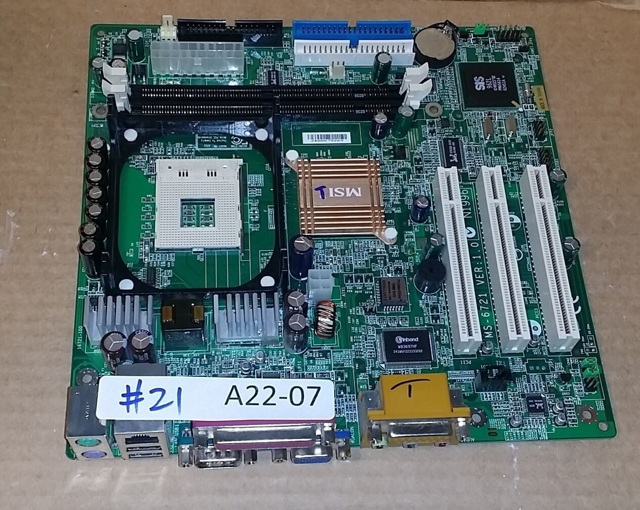 MSI MS-6721 650GLMS-L Socket478 intel Motherboard