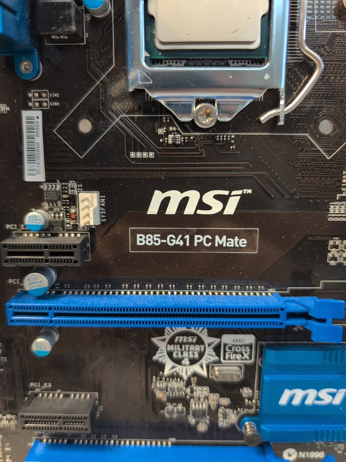 🔥 MSI B85-G41 PC Mate Motherboard + i5-4440 Intel B85 Chipset LGA1150 TESTED -