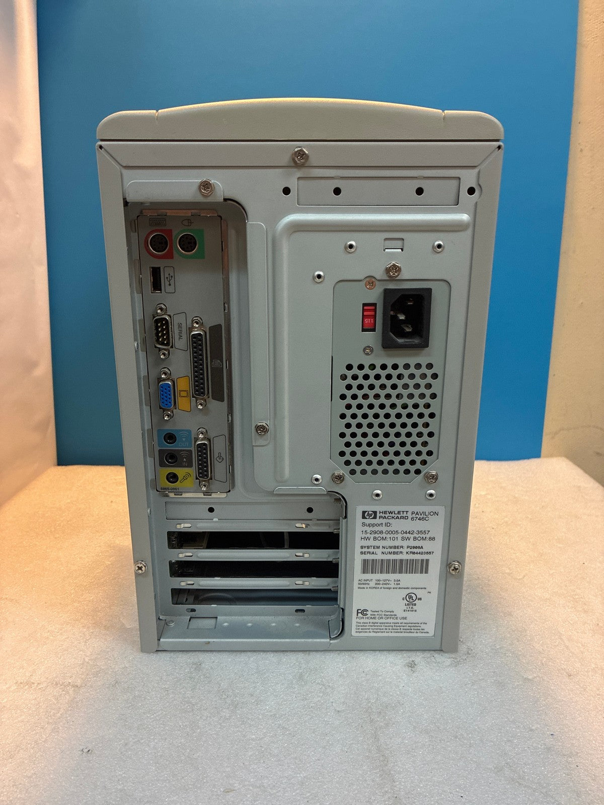 🔥 HP Pavilion 6746C Desktop Tower PC Celeron 733MHz Windows Me Vintage