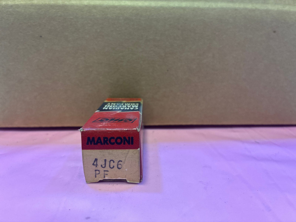 🔥 Marconi 4JC6 PF Vacuum Tube NOS Canadian Marconi Company Original Box