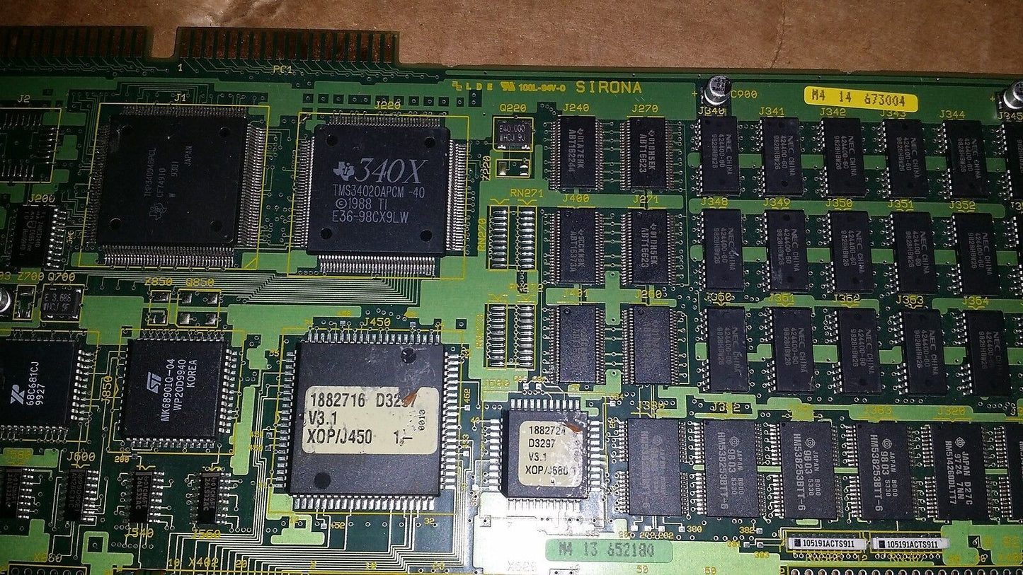 SIRONA 100L-94V-0 M4 14 673004, M4 13 652180, 1882716 V3.1 XOP/J450 CARD