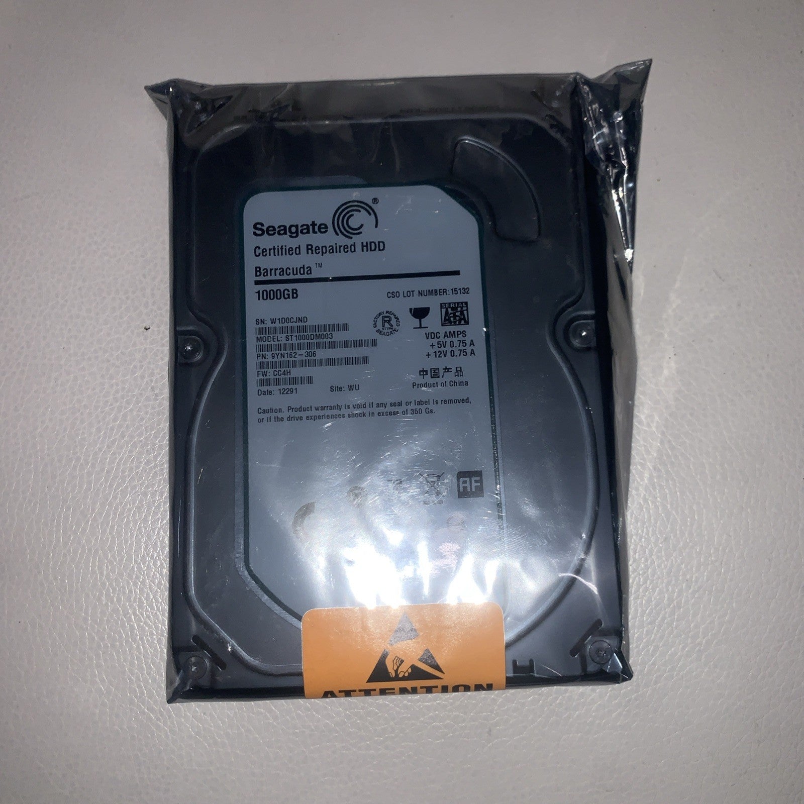 (NEW sealed) SEAGATE 1TB 7200RPM 3.5" SATA III INTERNAL HARD DRIVE ST1000DM003