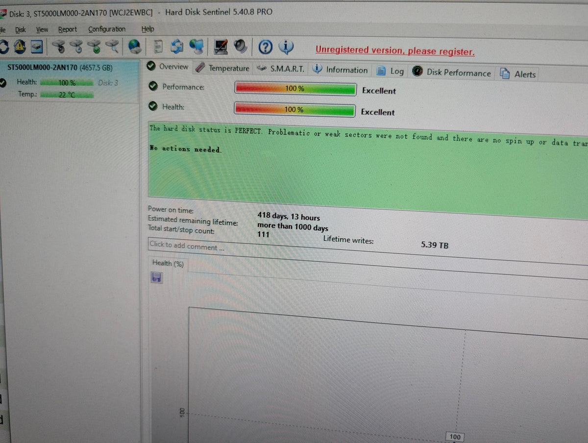 🎸 Seagate BarraCuda ST5000LM000 5TB 2.5" SATA Internal Laptop Hard Drive Tested