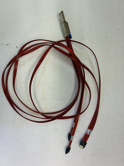 SFF-8644 External Mini SAS HD to 4 SATA Breakout Cable 2 Meter RAID HBA