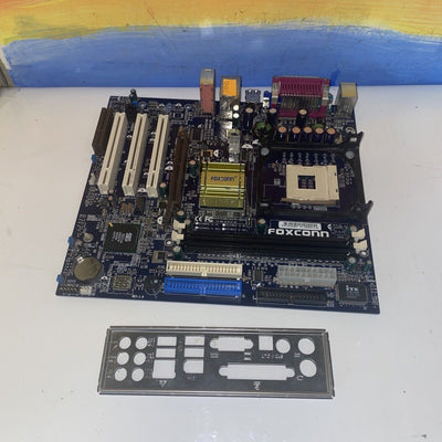 Foxconn 650M02-G-6L Socket 478 motherboard with audio, video, LAN. 1AGP, 3PCI