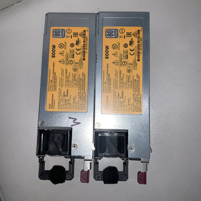 🔥 2x HP 800W 94% Eff 80+ Platinum Power Supply 723600-201 754381-001 HSTNS-PL41