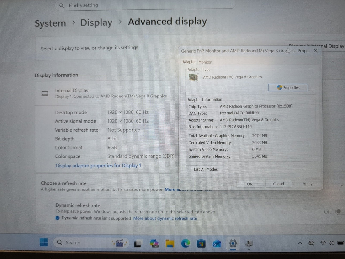 GRADE A) Lenovo IdeaPad S540-14API 14" LAPTOP RYZEN 5 3500U/8GB/256GB SSD/Win11-