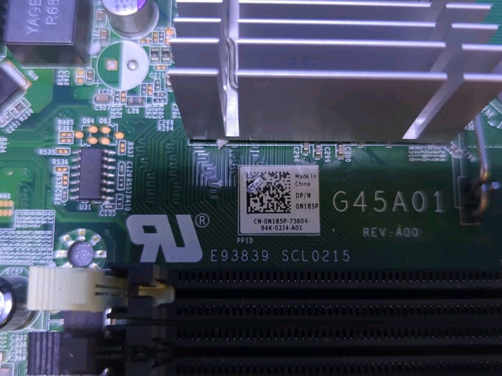 Dell Vostro 420 Series Motherboard 0N185P G45A01 w/ Q8200 CPU   -