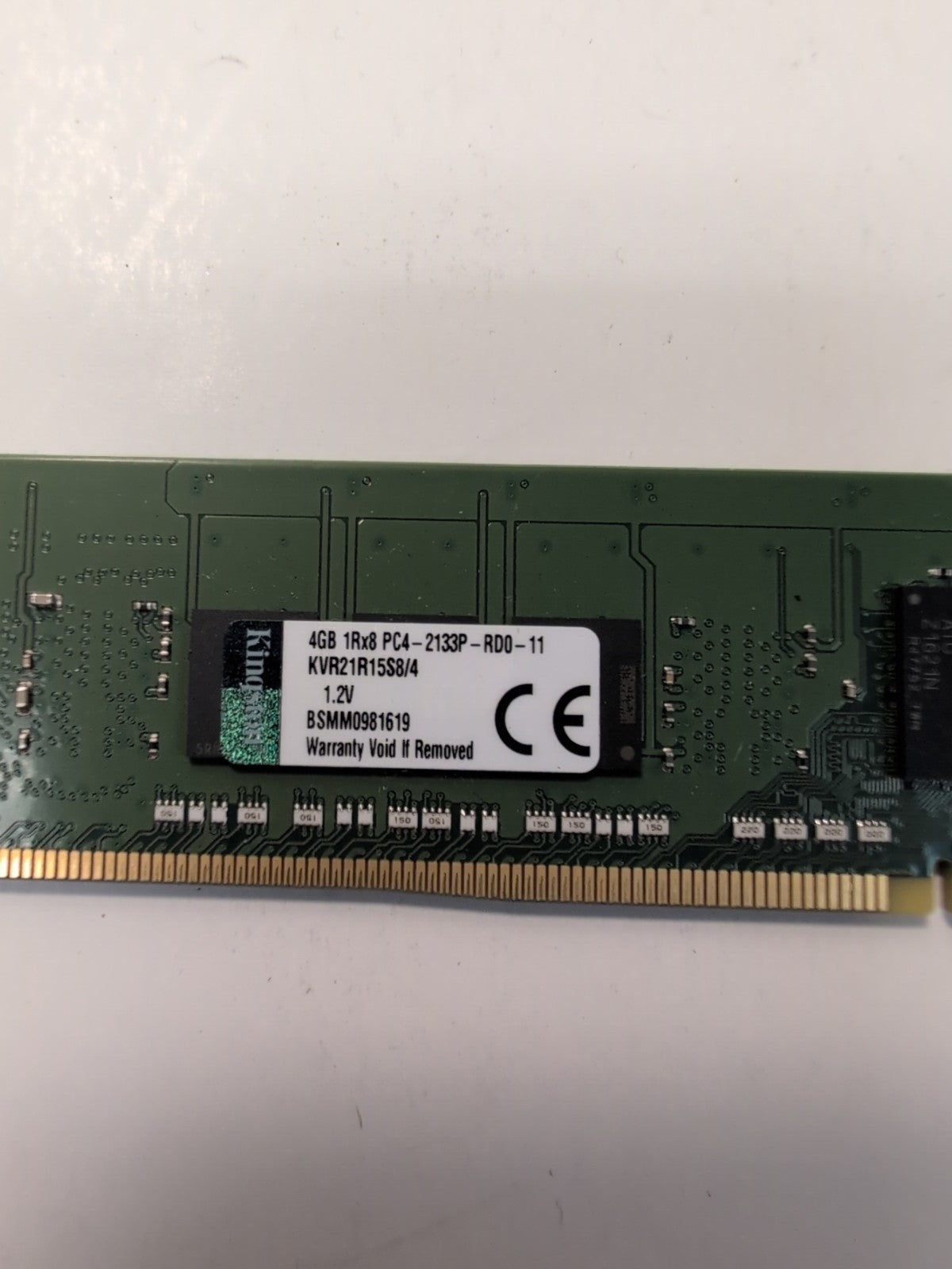 🔥 Kingston 4GB 1Rx8 PC4-2133P-RD0-11 ECC REG Server Memory KVR21R15S8/4 -