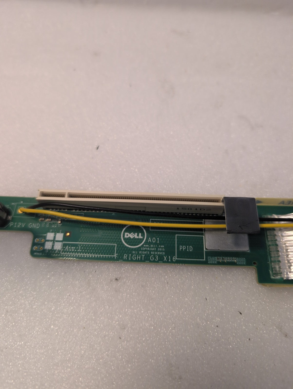🎸 Dell PowerEdge PCIe Riser Card w/ GPU Cable 0F4D46 Bay 4/2  Server