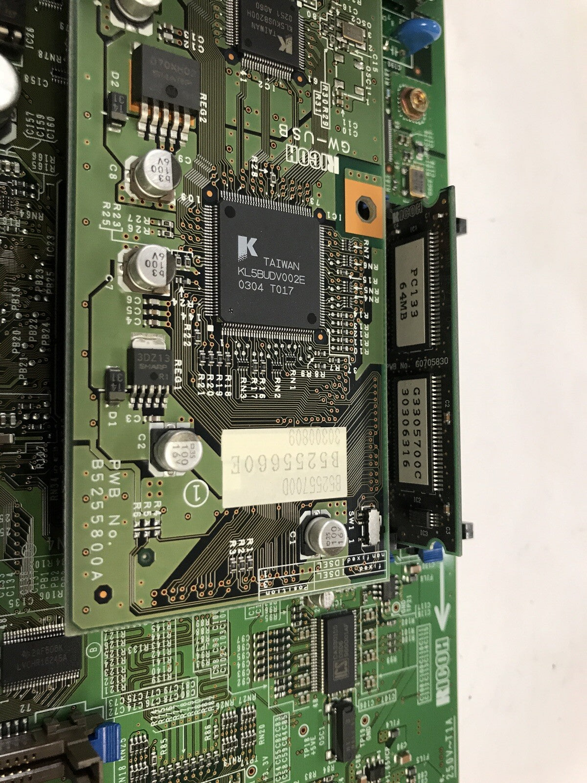 Ricoh Aficio Cl3000 series Printer mainboard with USB network