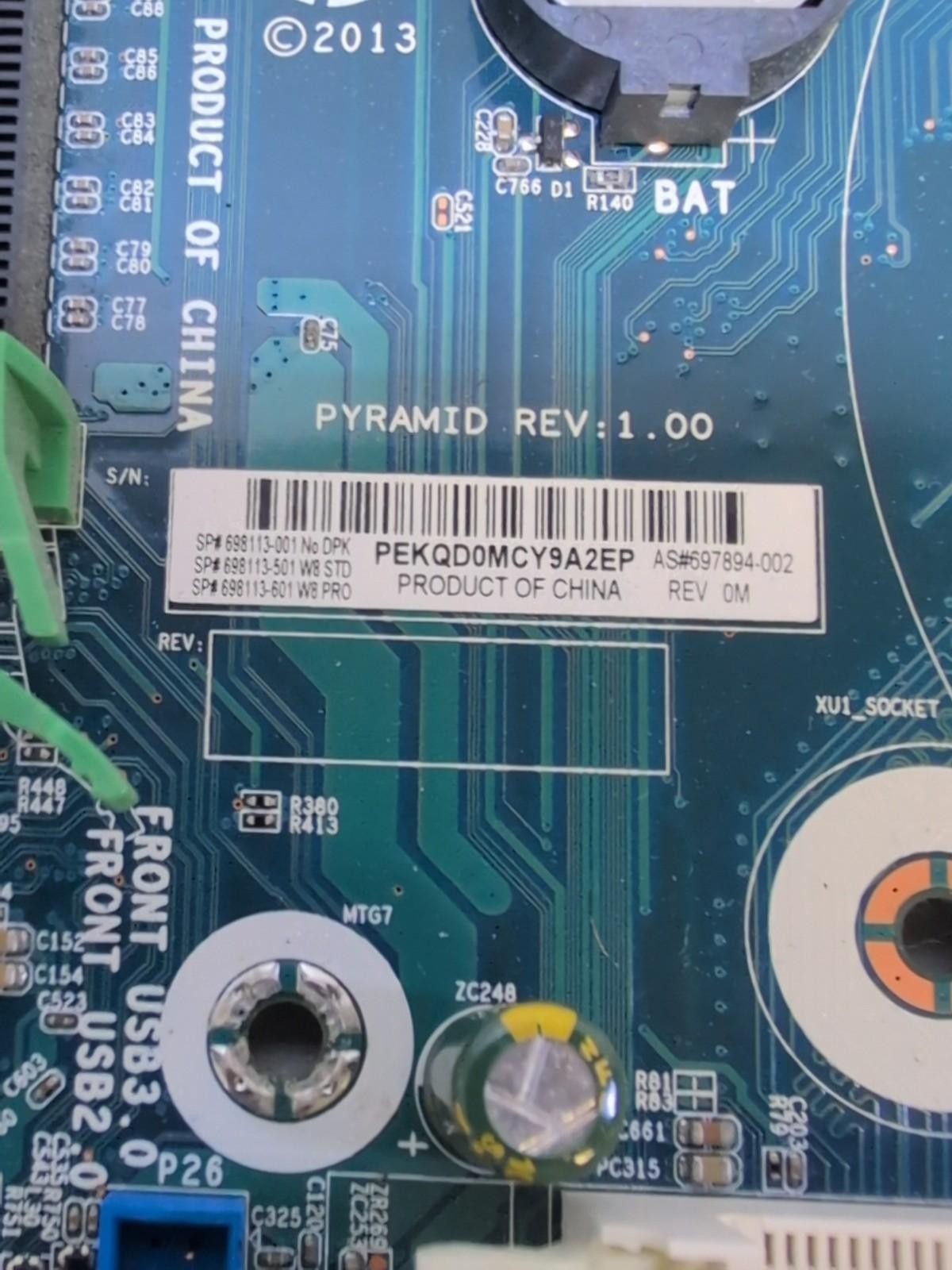 HP Z230 Workstation LGA1150 Motherboard 697894-002 698113-001 + E3-1246 V3 CPU -