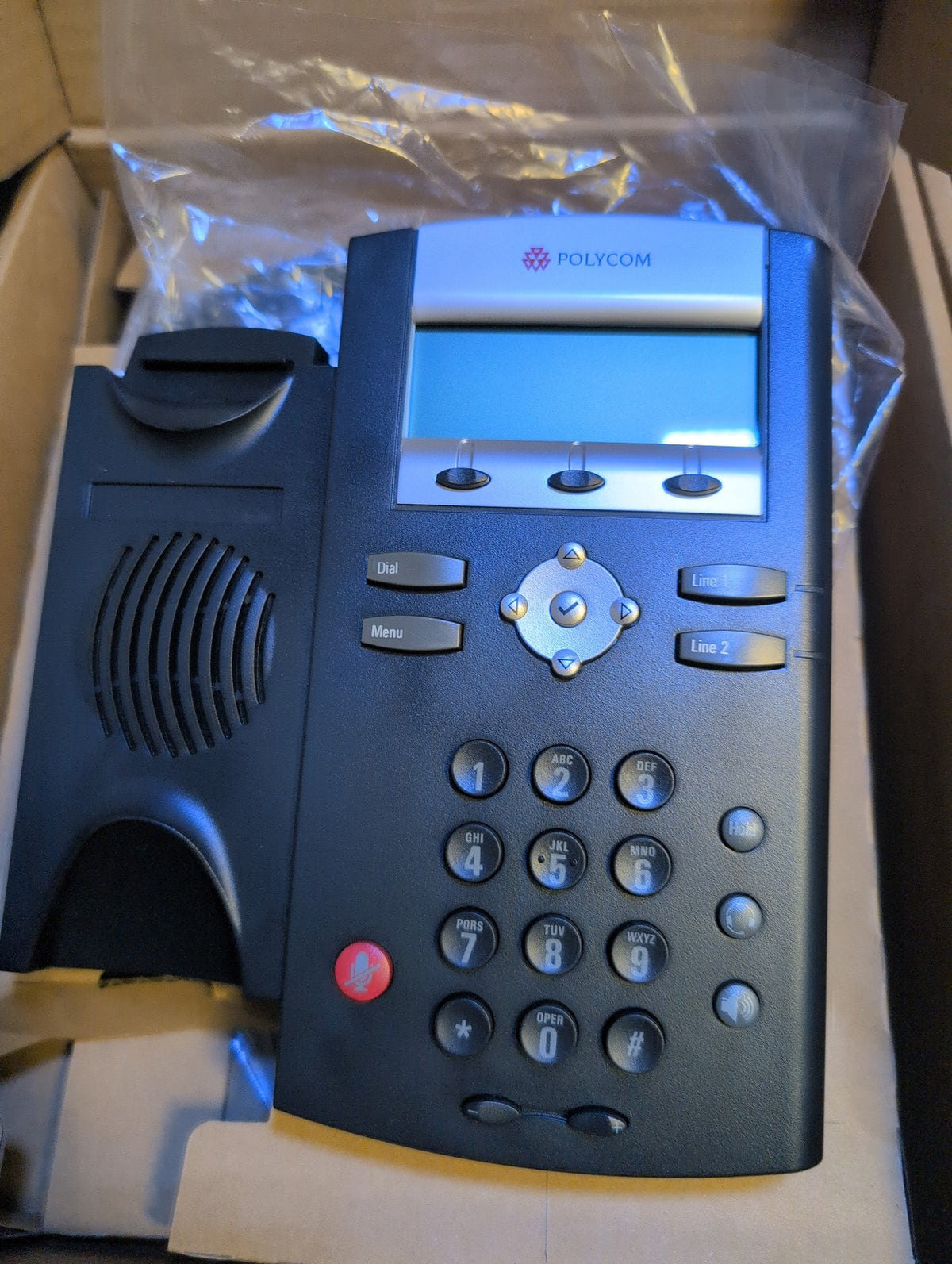 🎸 2x Unused  Polycom SoundPoint IP331 / IP335 Business Phones (IP331 No stand)