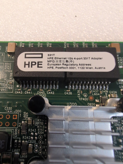 🎸 HPE Ethernet 1Gb 4-Port 331T Adapter PCIe Network Card 647592-001