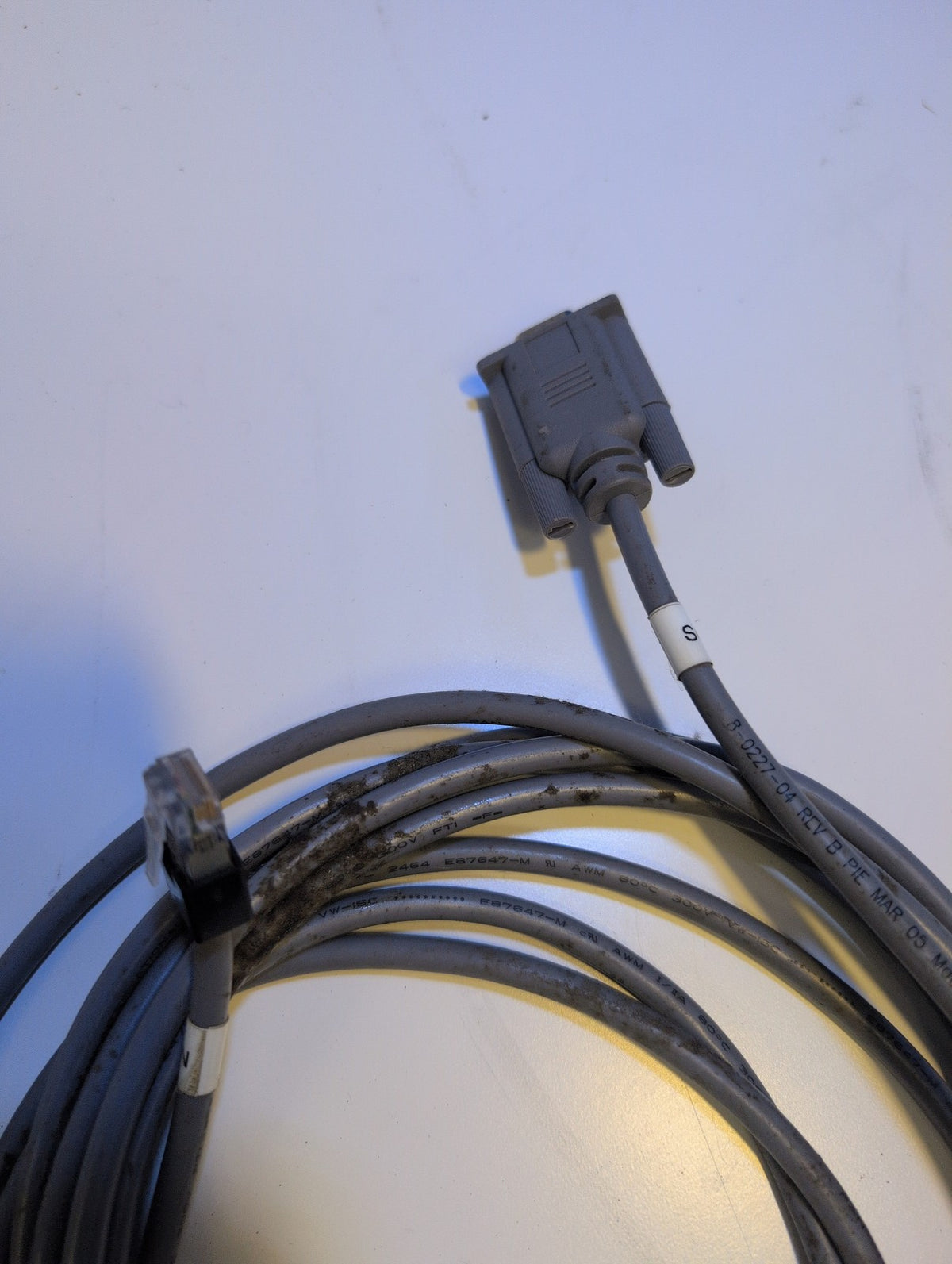 🎸 PAN-International DB9 to RJ45 Serial Cable 8-0227-04 Gray For 8300RD
