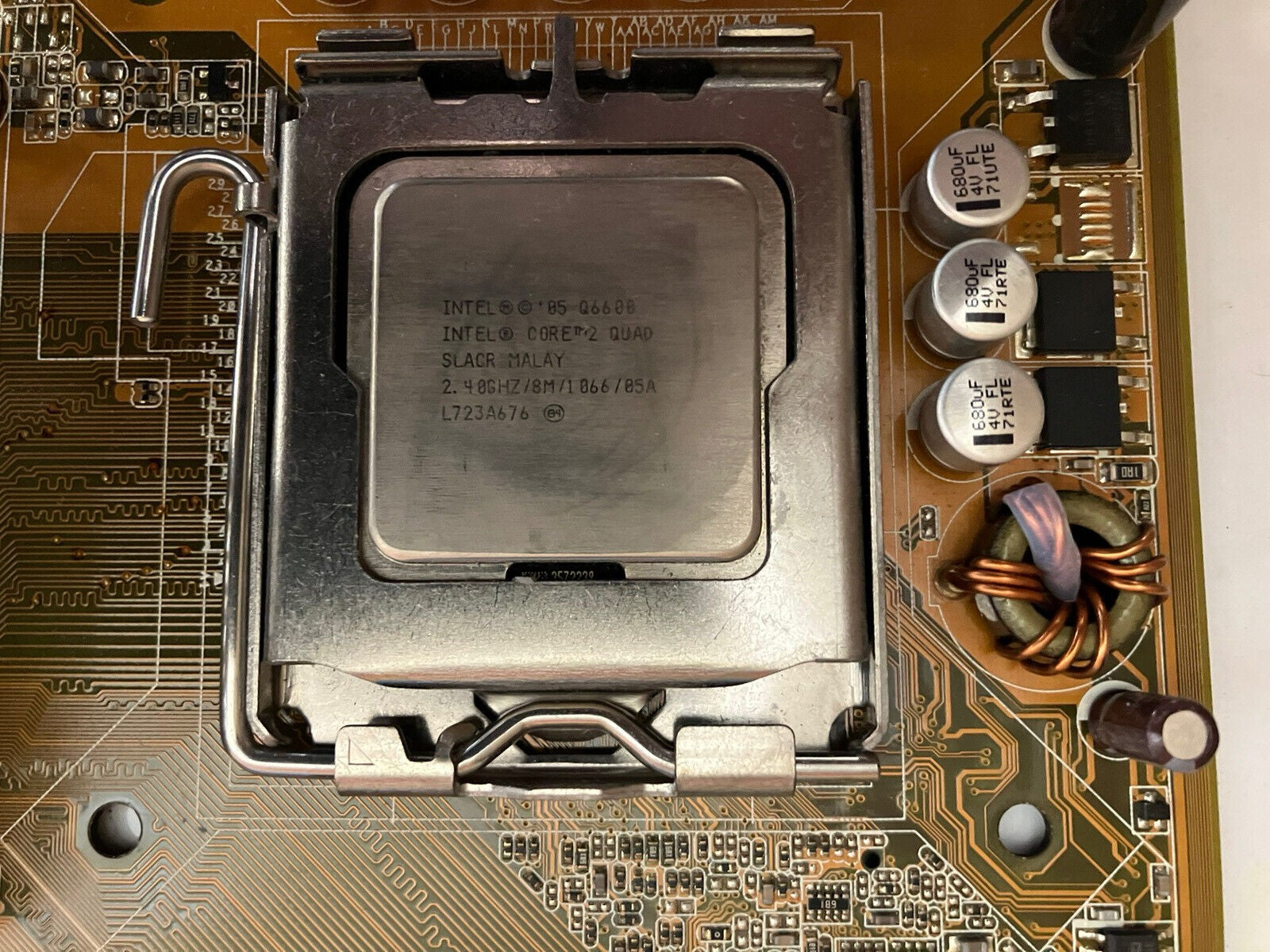 ~ ASUS P5B-VM DO Socket 775 M-ATX Motherboard W/ C2Q Q6600 SLACR + IO Plate