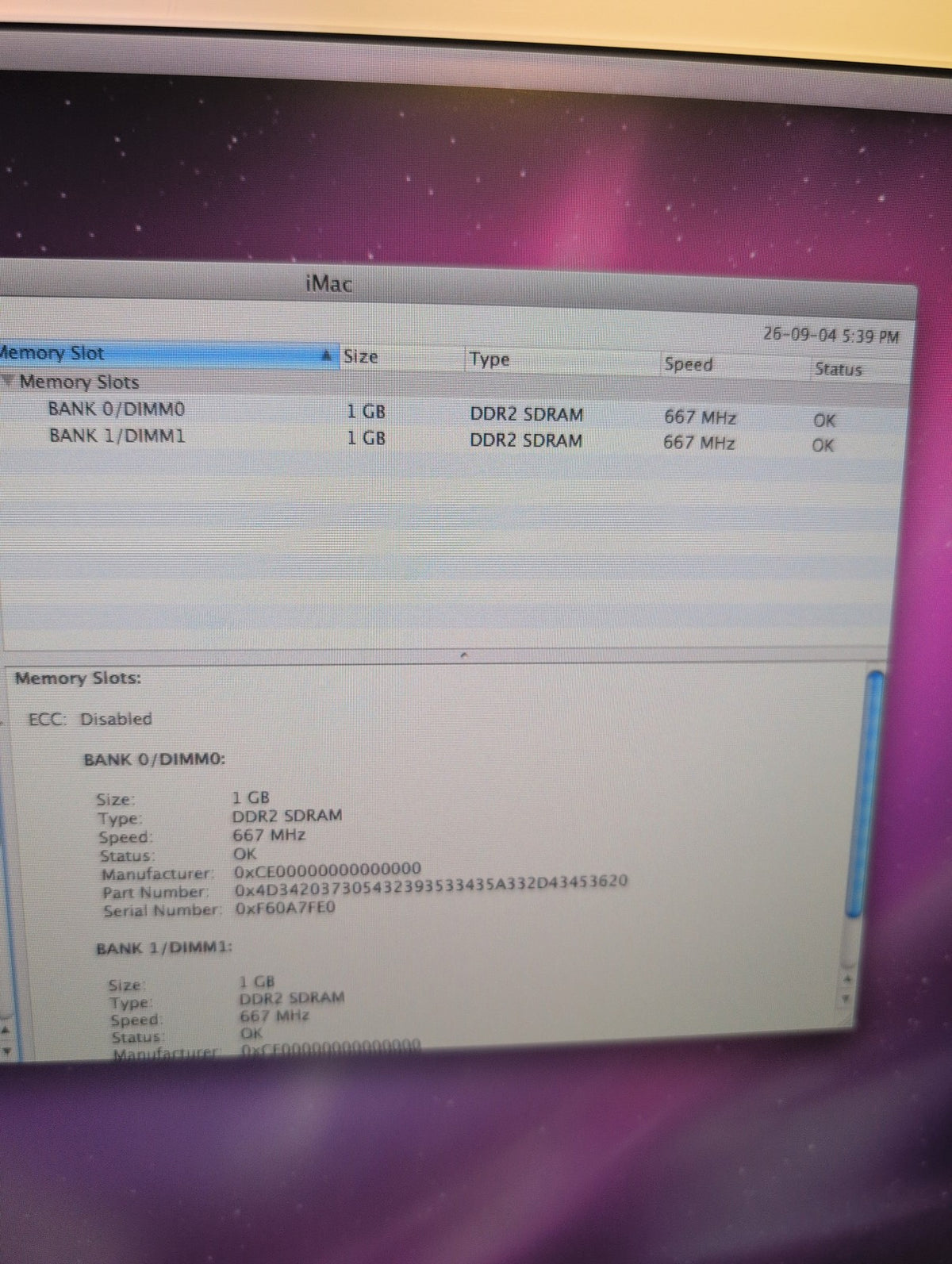 🎸 Apple iMac 20-inch A1207 Core 2 Duo 2.16GHz 2GB RAM 250GB HDD Mac OS X