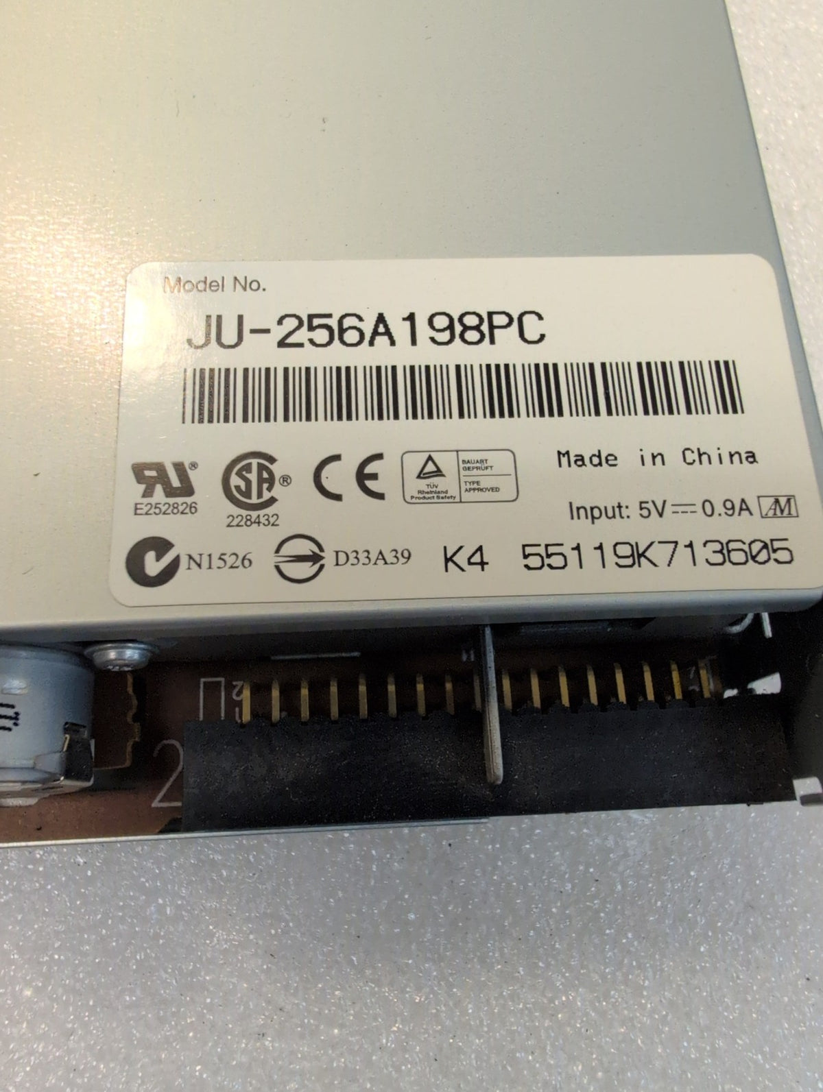 🎸 Internal 3.5" Floppy Disk Drive JU-256A198PC 34-Pin FDD Beige Used for PC