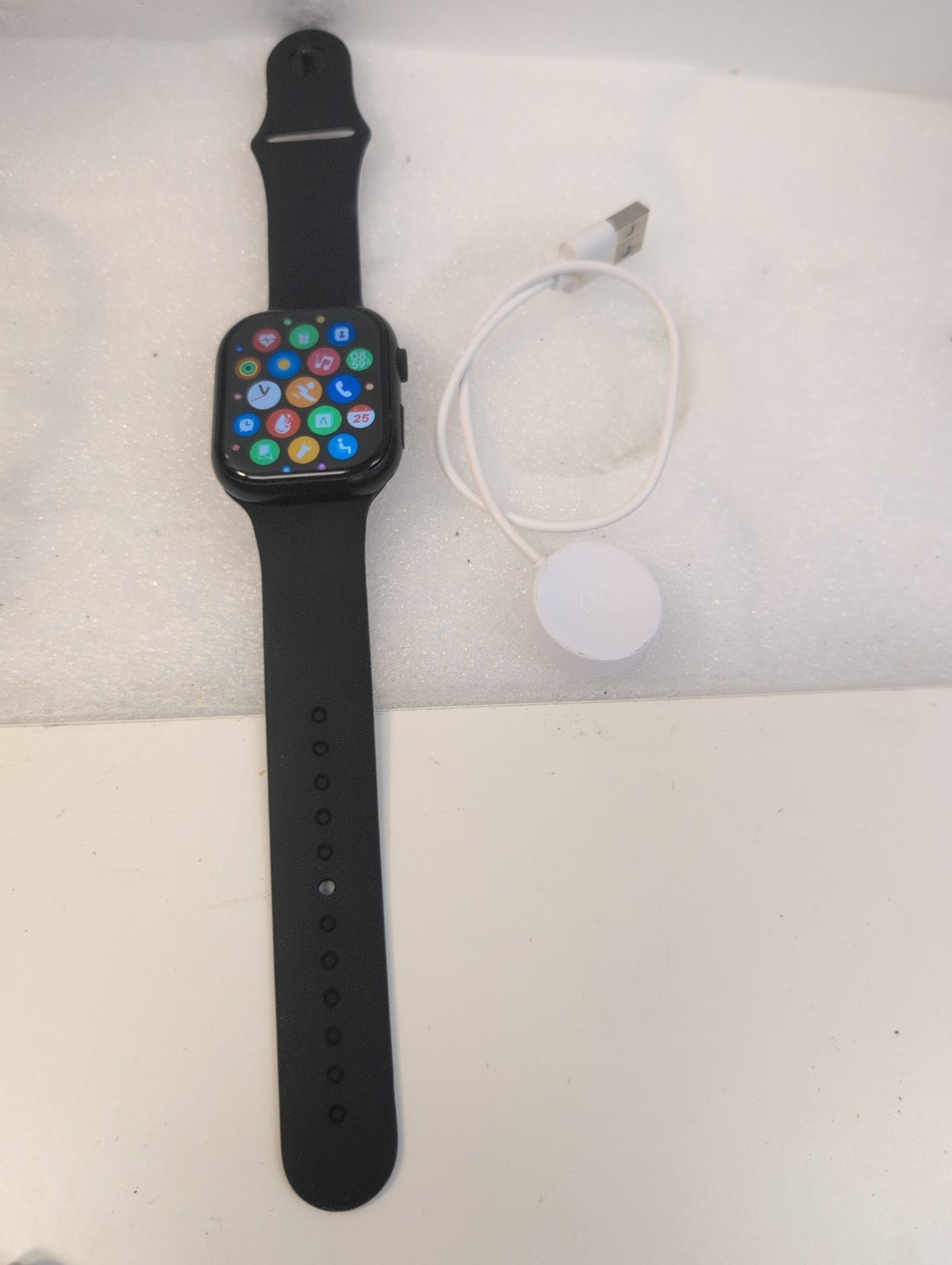 🎸Apple Watch S9 Series 9 GPS+LTE 9-49mm Aluminum Black Band Tested 