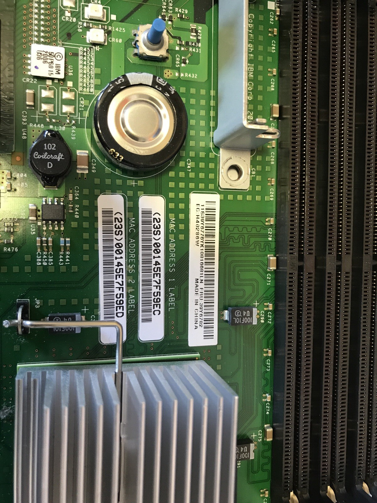 IBM 39Y6776 / 39Y6782 xSeries 336 Dual Xeon System Board w/2x Xeon 3.2GHz CPU