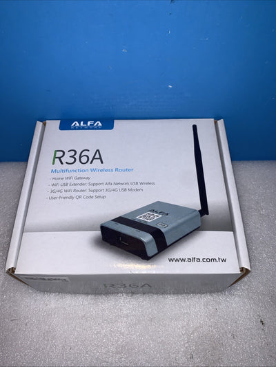 🔥 ALFA R36A 4G WiFi Router USB Extender High Power Outdoor w/ Antenna
