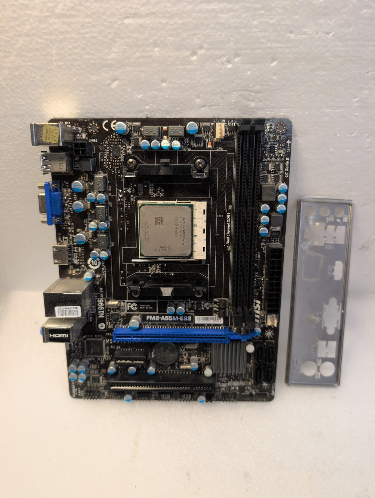 🎸 MSI FM2-A55M-E33 Micro-ATX Motherboard Socket FM2 + AMD A6-5400 CPU Combo
