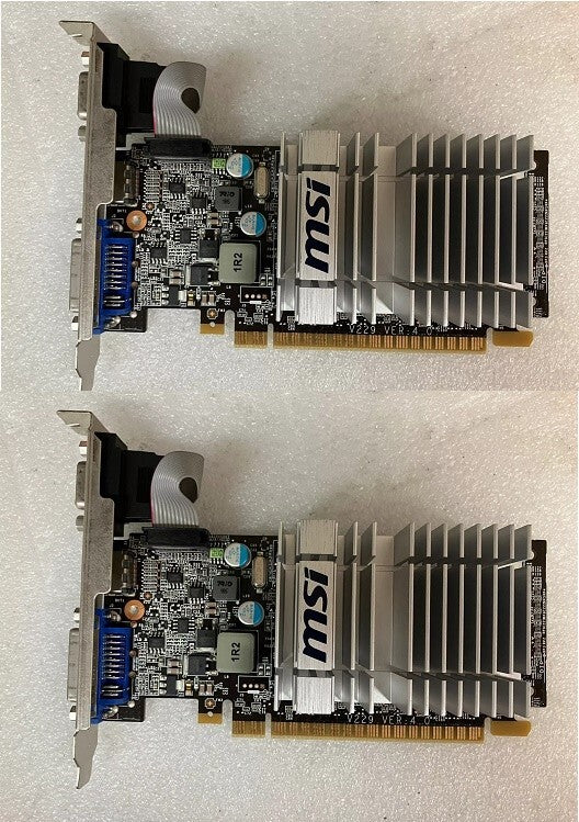 2x   MSI NVIDIA GeForce 210 N210-MD512D3H/LP PCI-e 512MB HDMI VGA DVI Video Card