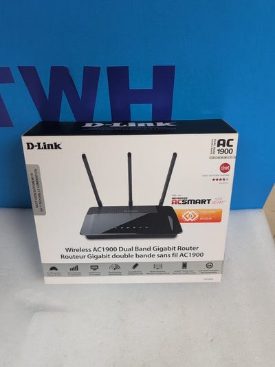 D-Link DIR-880L Wireless AC1900 Dual Band Gigabit Cloud Router With BOX Tested -