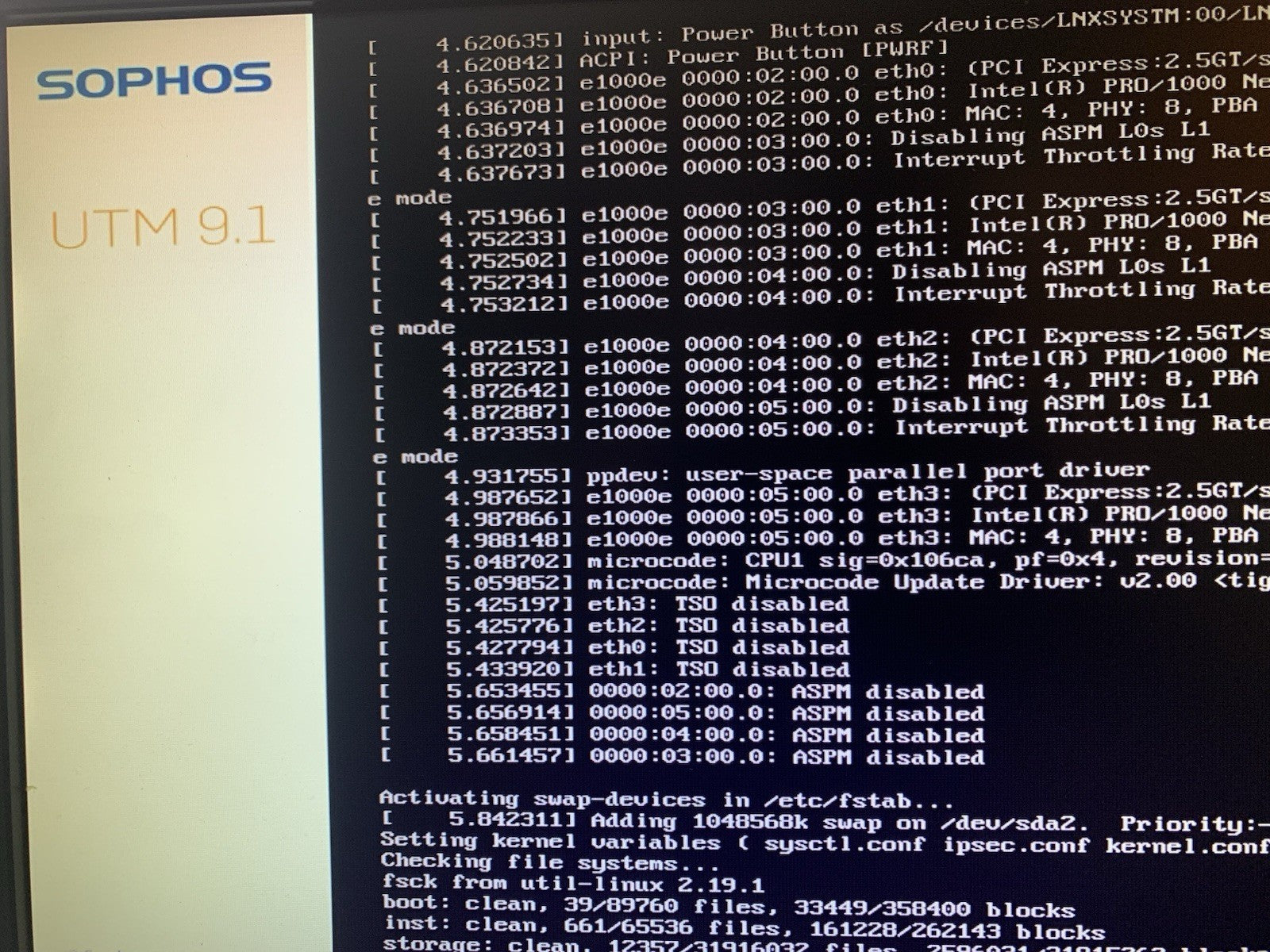 Sophos UTM 110/120 Rev.5 Network Firewall