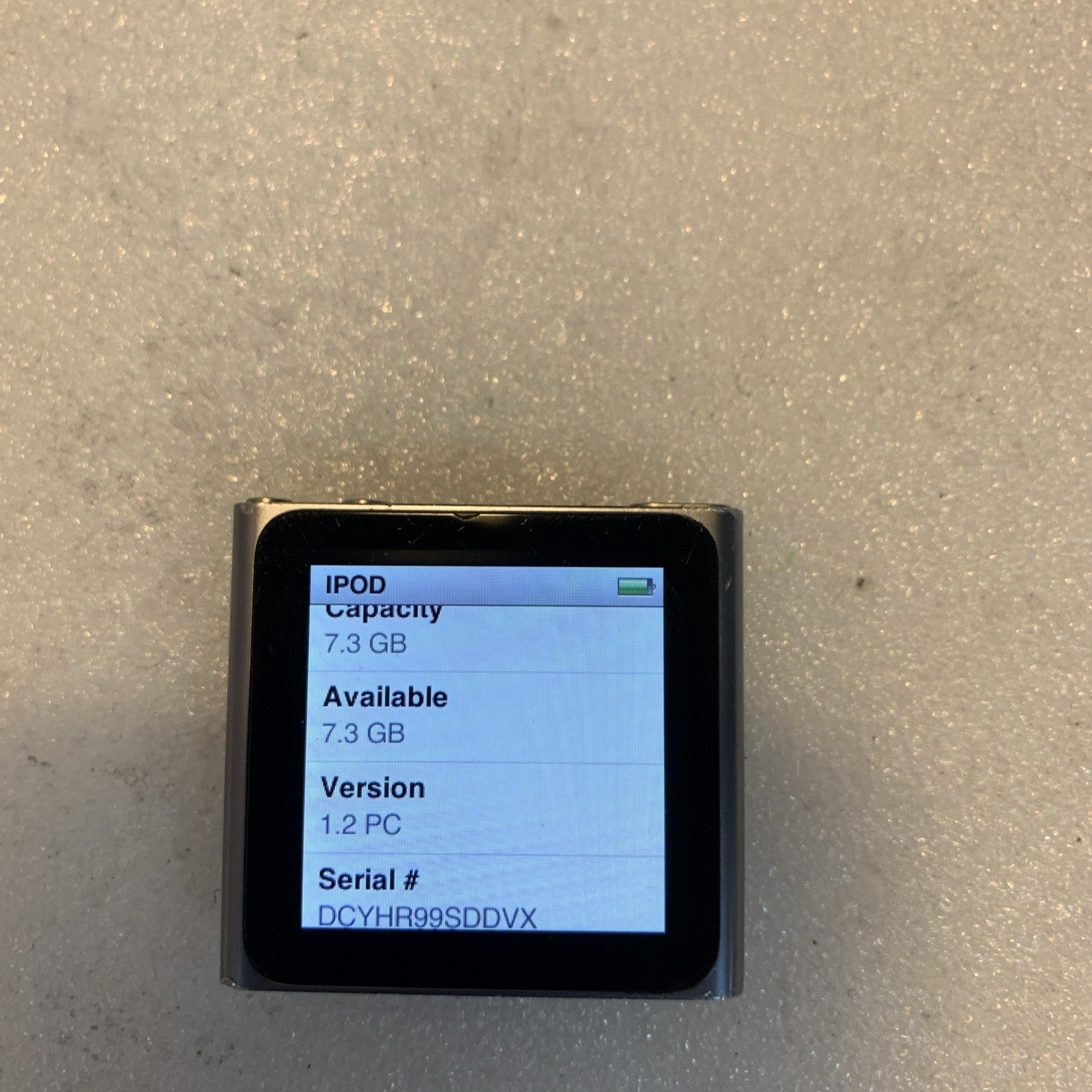 Apple iPod nano A1366 6th Gen/1.54" Multitouch/Clip 8GB