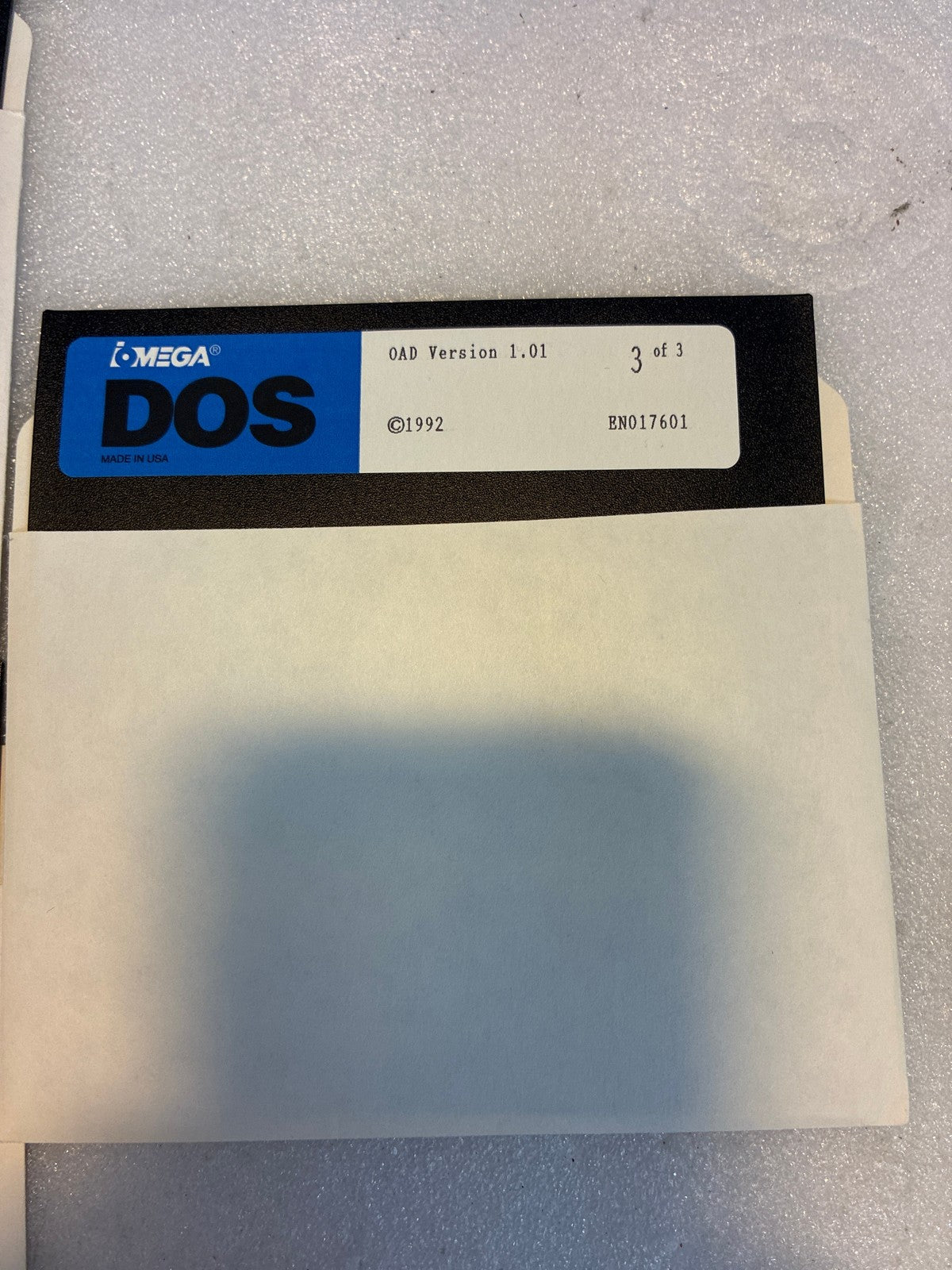 🔥 Iomega OAD Version 1.01 DOS 5.25" Floppy 3-Disk Complete Set 1992