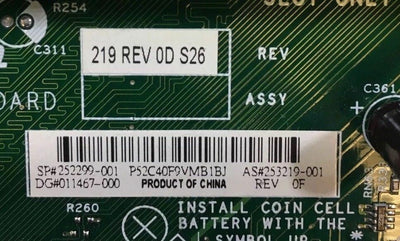 ~ HP Compaq D500 SFF Intel MOTHERBOARD 252299-001 W/ Intel Pentium 4 CPU @@@ 