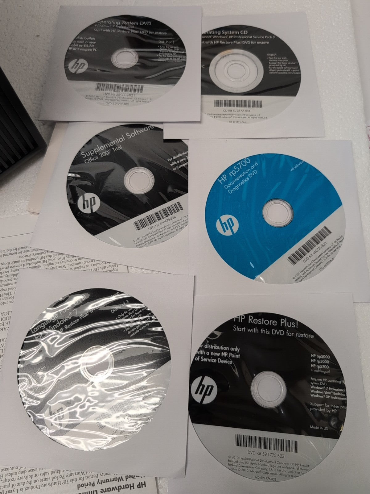5x NEW IN BOX HP RP5700 DESKTOP Dual E2160/2GB/160GB HDD/Parallel/Serial/WinXP -