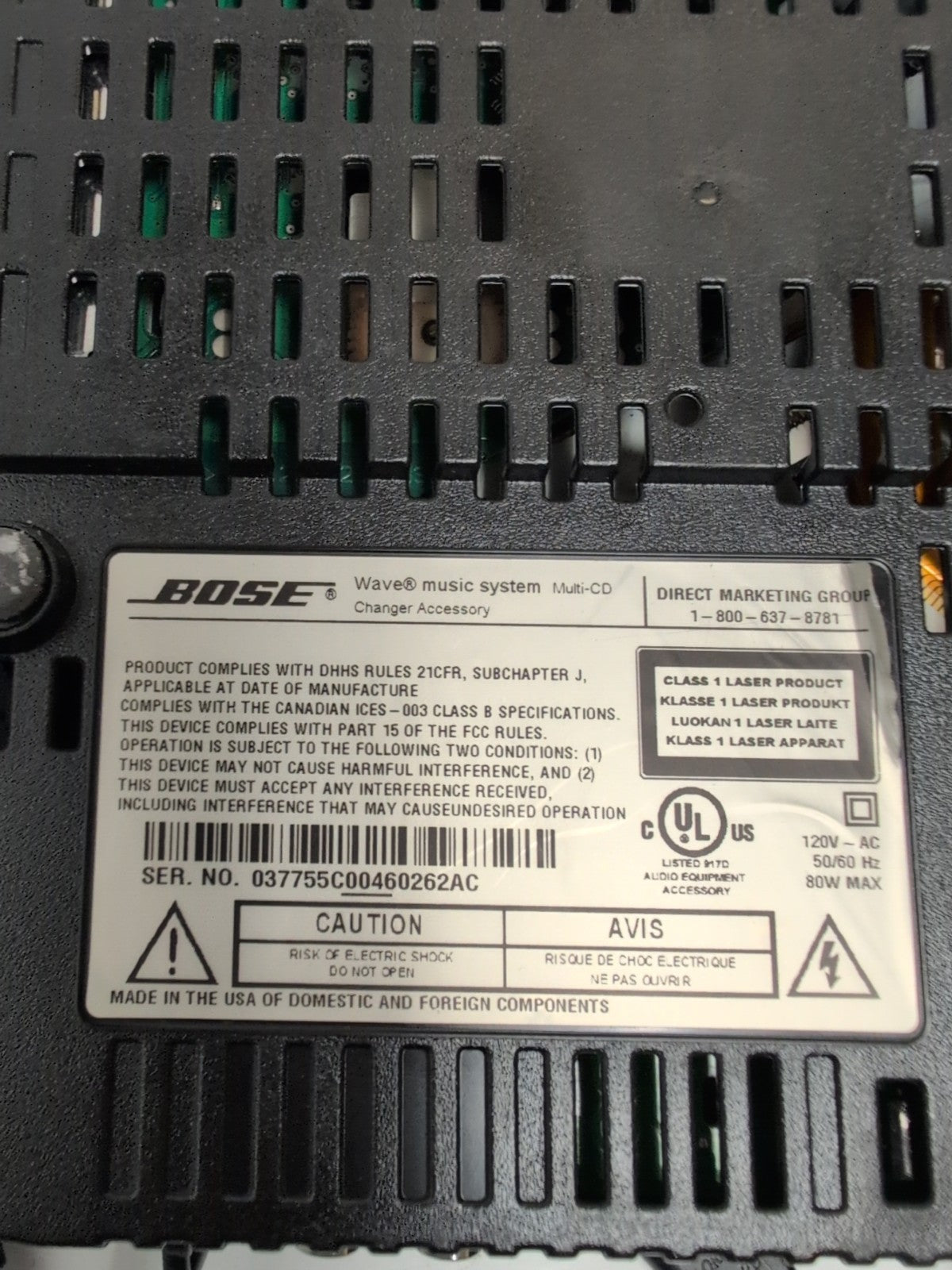BOSE Wave Music System Set (AWRCCH + Milti-CD Changer Accessory) - repair use
