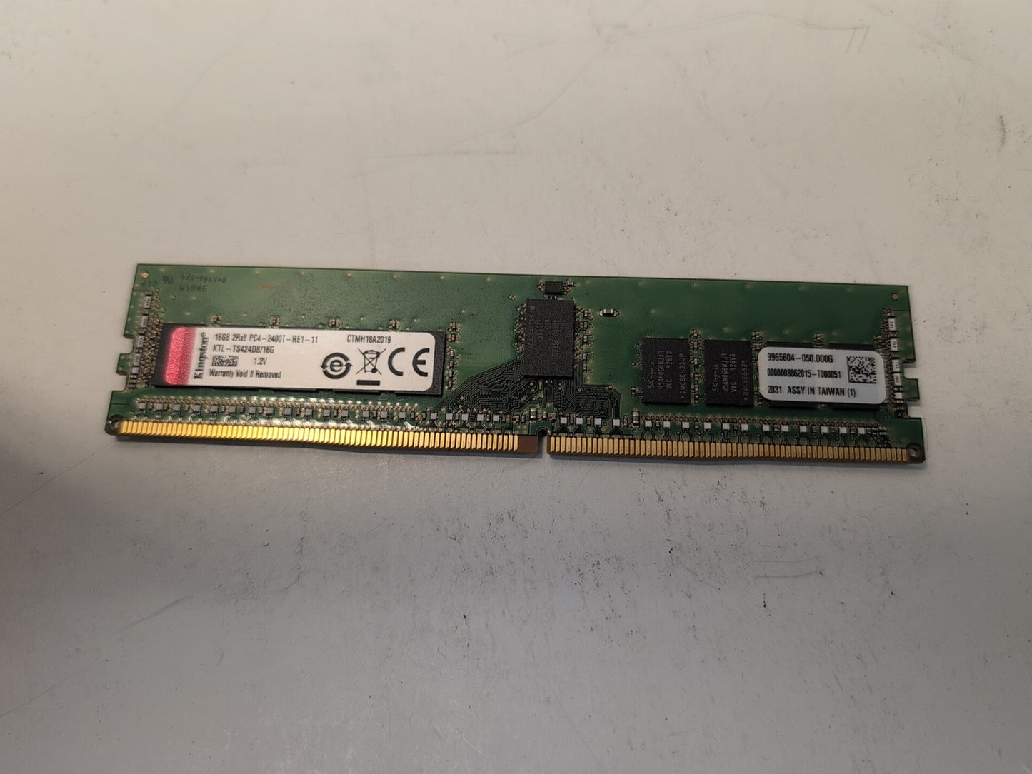 ​Kingston 16GB 2Rx8 PC4-2400T DDR4 ECC Registered Server Memory KTL-TS424D8/16G-