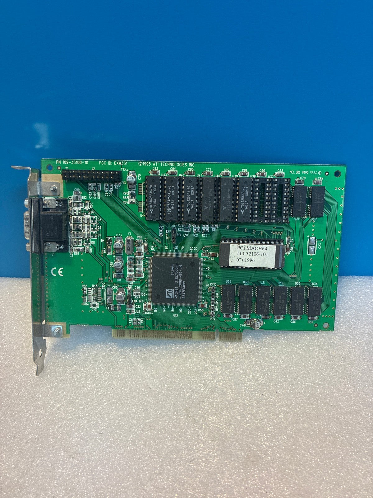 🔥 ATI Technologies Mach64 PCI Video Card 109-33100-10 VGA SVGA Vintage 1996