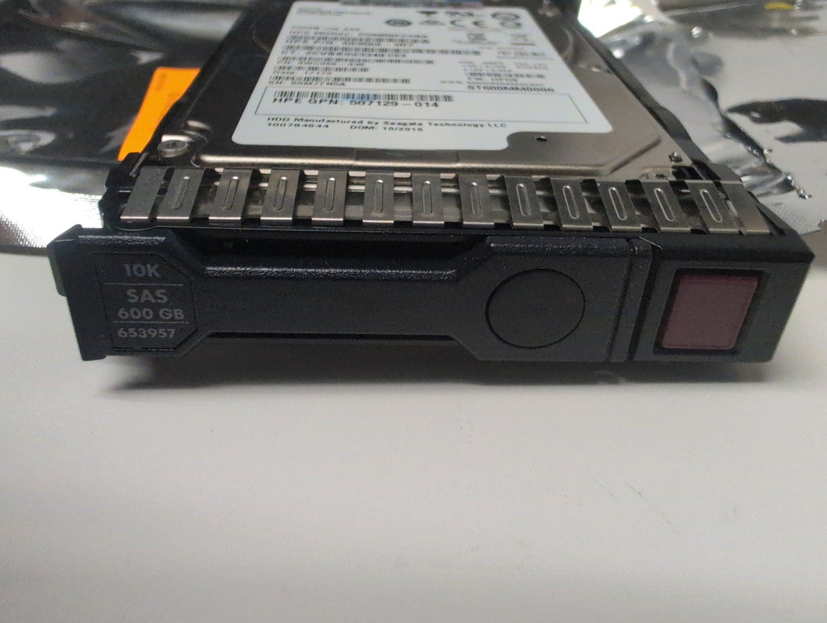 🎸 Unused HPE 600GB 10K SAS 2.5" Server Hard Drive EG0600FCVBK 693569-007 +Caddy