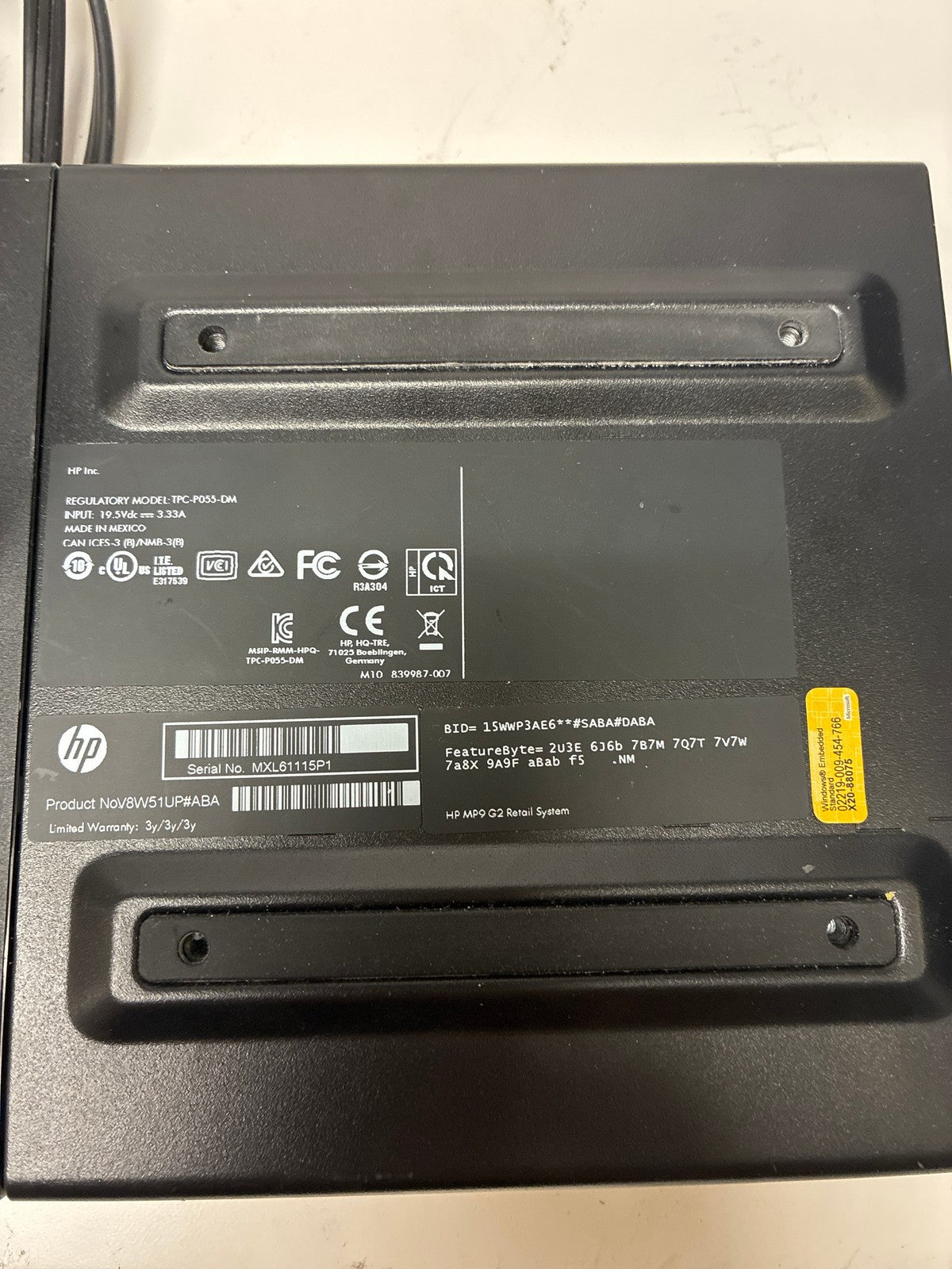 🔥 HP MP9 G2 Retail System V8W51UP#ABA Mini Desktop i5-6500T 4GB 120GB SSD