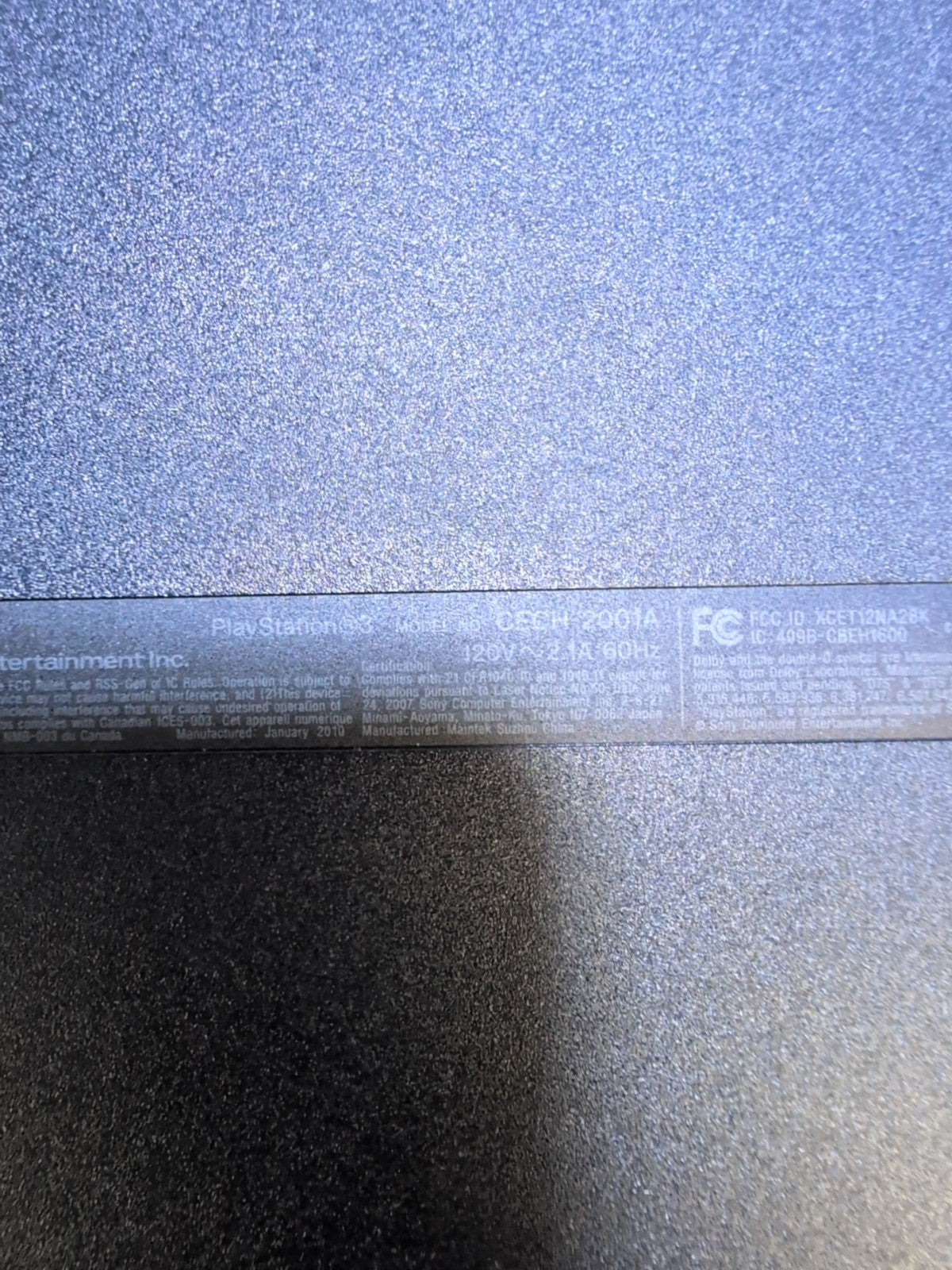 Sony PlayStation 3 PS3 CECH-2001A 120GB Console Only Tested  -